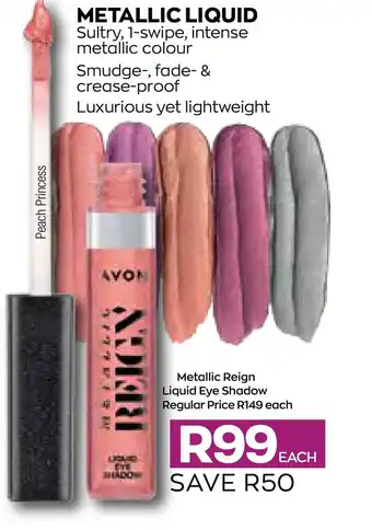 AVON Metallic Liquid offer