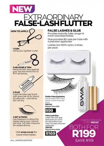 False Lashes & Glue