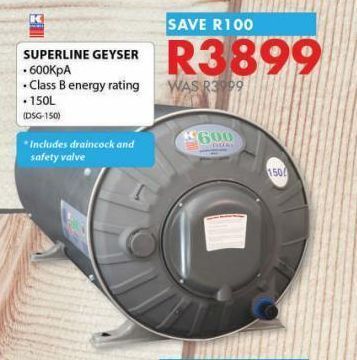 Chamberlain Superline geyser offer