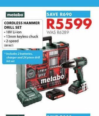 Chamberlain Cordless hammer drill set offer
