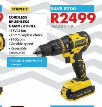 Chamberlain Cordless brushless hammer drill offer