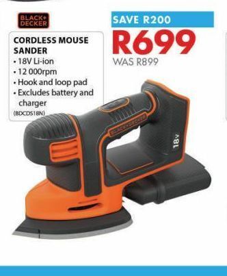 Chamberlain Cordless mouse sander offer