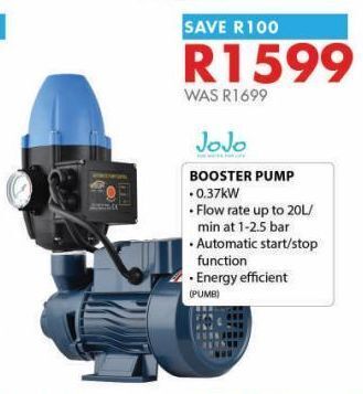 Chamberlain Booster pumps offer