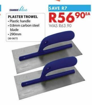 Chamberlain Plasters trowel offer