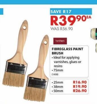 Chamberlain Fibreglass paint brush offer