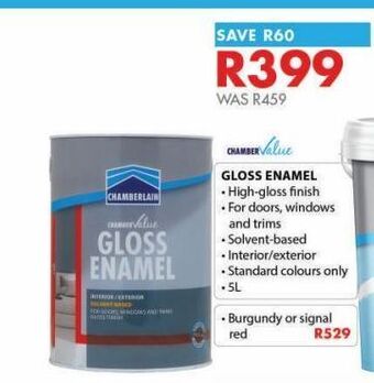 Chamberlain Gloss enamel offer