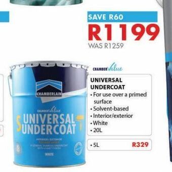 Chamberlain Universal undercoat offer