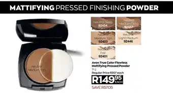 AVON Avon True Color Flawless Mattifying Pressed Powder 9g offer