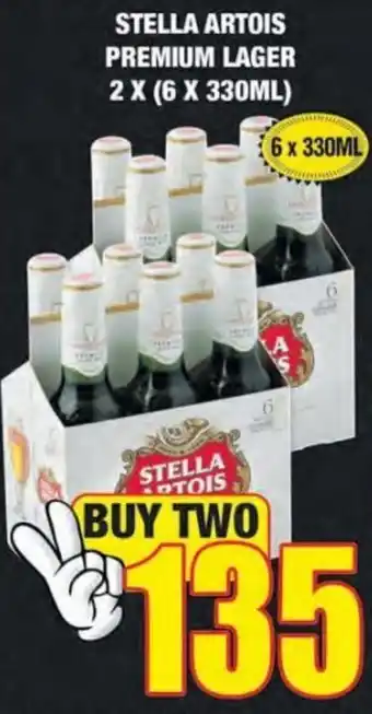 Boxer Liquors Stella Artois Premium Lager 2 x 6 x 330ml offer