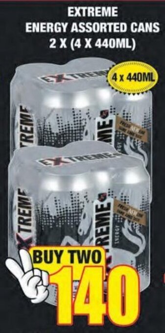 Extreme energy Assorted Cans 2 x 4 x 440ml