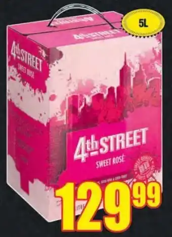 Boxer Liquors 4th Street Natural Sweet Wine 5L offer