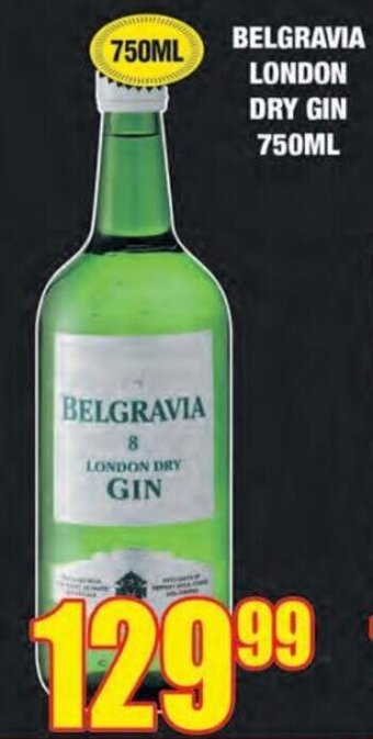 Boxer Liquors Belgravia London Dry Gin 750ml offer