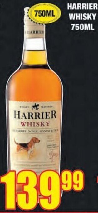 Harrier Whisky 750ml
