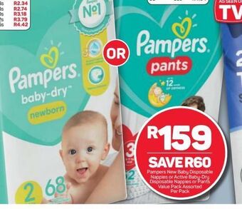 Pick n Pay Pampers nappies offer