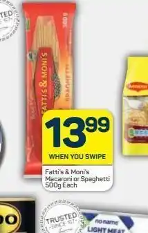 Pick n Pay Fatti's & monis spaghetti offer