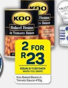 Pick n Pay Koo baked beans 2 offer
