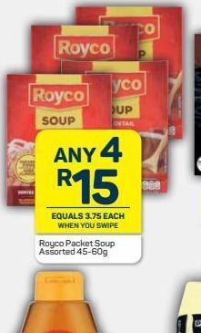Pick n Pay Royco soup 4 offer