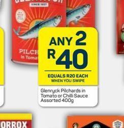 Pick n Pay Glenryck pilchards 2 offer