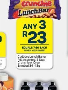 Pick n Pay Cadbury chocolate 3 offer