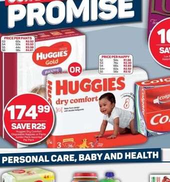 Pick n Pay Huggies nappies offer