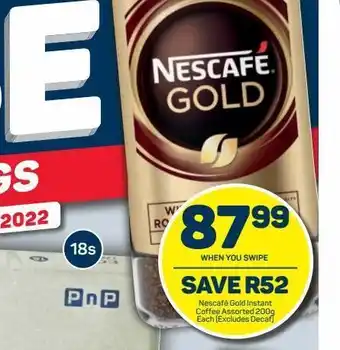 Pick n Pay Hypermarket Nescafé gold coffee offer