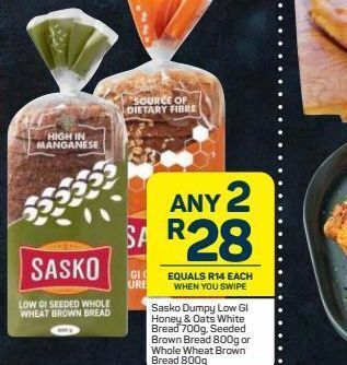 Pick n Pay Hypermarket Sasko bread 2 offer