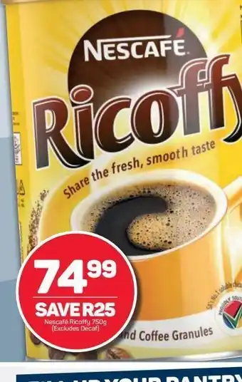 Pick n Pay Hypermarket Nescafé ricoffy coffee offer