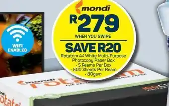 Pick n Pay Hypermarket Mondi printer paper offer