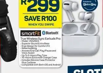 Pick n Pay Hypermarket Smartfit earbuds offer