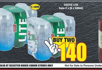 Castle lite beer 2