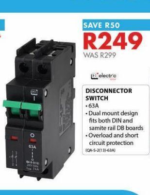 Chamberlain Disconnector switches offer