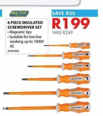 Chamberlain 6 piece insulated screwdriver set offer