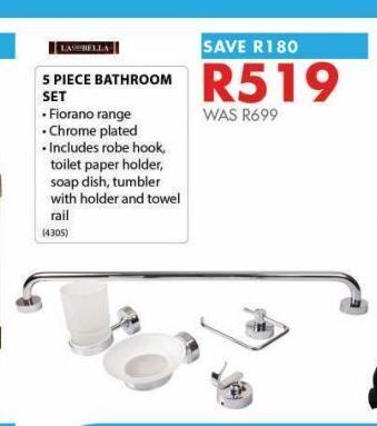 Chamberlain 5 piece bathroom set offer