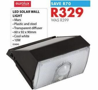 Chamberlain Led solar wall light offer
