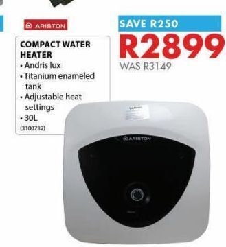 Chamberlain Compact water heater offer