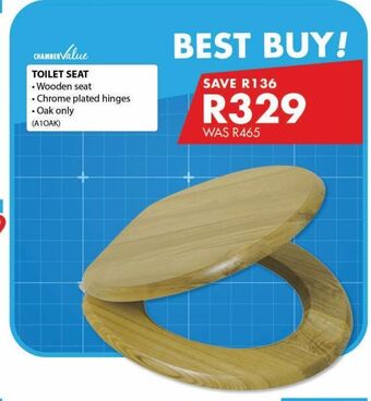 Chamberlain Toilet seat offer