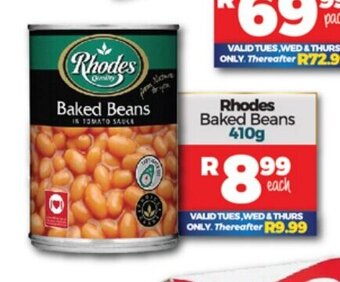 Take 'n Pay Rhodes Baked Beans 410g offer
