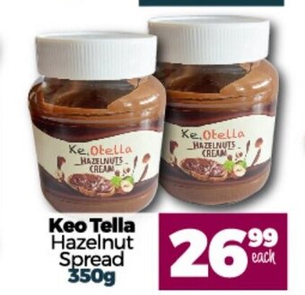 Keo Tella Hazelnut Spread 350g