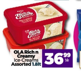 Ola Rich 'n Creamy Ice Cream Assorted 1,8lt