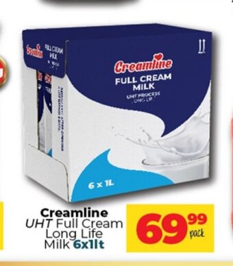Take 'n Pay Creamline UHT Full Cream Long Life Milk 6x1Lt offer