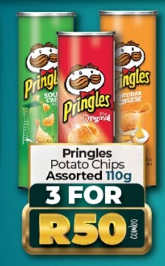 Take 'n Pay Pringles Potato Chips Assorted 110g offer