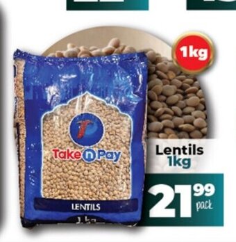 Take 'n Pay Lentils 1kg offer