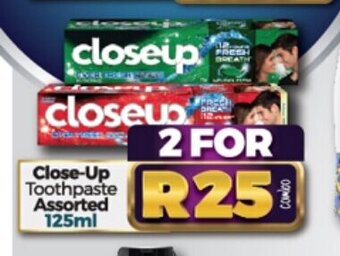 Take 'n Pay Close-up Toothpaste Assorted 125ml offer