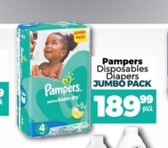 Pampers Disposable Diapers Jumbo Pack