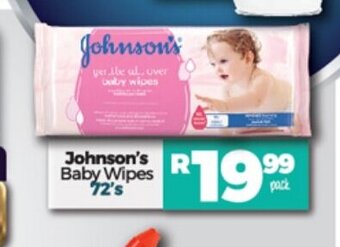 Take 'n Pay Johnson's Baby Wipes 72's offer