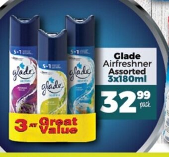 Take 'n Pay Glade Airfreshner Assorted 3x180ml offer