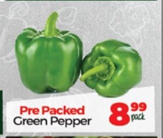 Take 'n Pay Pre Packed Green Pepper offer