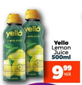 Take 'n Pay Yello Lemon Juice 500ml offer