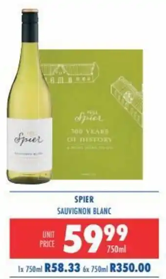Ultra Liquors Spier Sauvignon Blanc 750ml offer