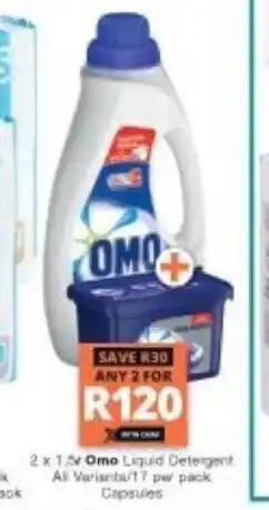 Checkers Omo Liquid Detergent All Variants offer